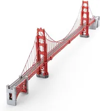 3D Metal Model of the Golden Gate Bridge